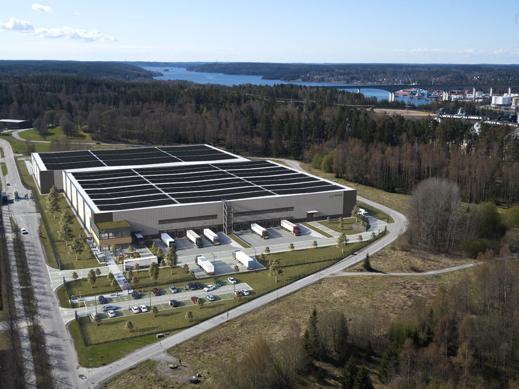 Verdions hela anläggningspark vid Astraallén Södertälje.